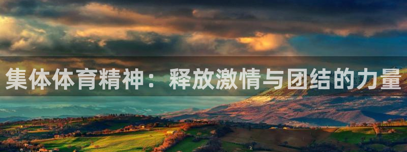 欧亿体育官方正版app娱乐平台:集体体育精神:释放激情与团结